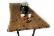 European Oak Dining Room Table Top LiVe Edge UV Lacquered (with Resin) 35mm By 980mm By 2690mm TB071 2