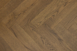 Prime Engineered Flooring Oak Herringbone Coffee Brushed UV Oiled 14/3mm By 98mm By 590mm FL2930 7