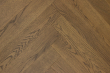 Prime Engineered Flooring Oak Herringbone Coffee Brushed UV Oiled 14/3mm By 98mm By 588mm FL3069 3