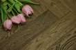 Prime Engineered Flooring Oak Herringbone Smoked Brushed UV Oiled 15/3mm By 90mm By 600mm HB032 1