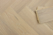 Prime Engineered Flooring Oak Herringbone Sunny White Brushed UV Oiled 14/3mm By 98mm By 490mm FL4123 4