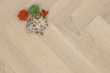 Prime Engineered Flooring Oak Herringbone Sunny White Brushed UV Oiled 14/3mm By 98mm By 790mm FL2827 6