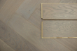 Prime Engineered Flooring Oak Herringbone White Grey Brushed UV Oiled 14/3mm By 98mm By 588mm FL3317 8