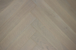 Prime Engineered Flooring Oak Herringbone White Grey Brushed UV Oiled 14/3mm By 98mm By 588mm FL3317 7