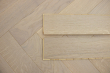 Prime Engineered Flooring Oak Herringbone White Brushed UV Oiled Eco 14/3mm By 98mm By 790mm FL4063 4
