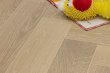 Select Engineered Flooring Oak Herringbone Sunny White Brushed UV Oiled 14/3mm By 128mm By 500mm FL4353 3