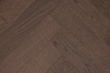 Prime Engineered Flooring Oak Herringbone Black Tea Brushed UV Matt Lacquered 14/3mm By 98mm By 790mm FL3008 12