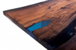 Bog Oak Dining Room Table Top Live Edge Hardwax Oiled (with Resin) 35mm By 890mm By 2530mm TB005 3