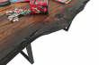 Bog Oak Dining Room Table Top Live Edge Hardwax Oiled (with Resin) 35mm By 940mm By 2540mm TB006 5