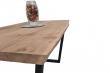 European Oak Dining Room Table Top LiVe Edge UV Lacquered Brushed 40mm By 740mm By 1250mm TB013 7