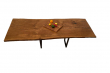 European Oak Dining Room Table Top LiVe Edge UV Lacquered (with Resin) 38mm By 1050mm By 2600mm TB021 5