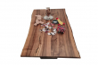 European Walnut Dining Room Table Top Live Edge UV Lacquered (with Resin) 38mm By 940mm By 1690mm TB025 6
