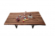 European Walnut Dining Room Table Top Live Edge UV Lacquered (with Resin) 38mm By 940mm By 1690mm TB025 4