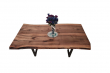 European Walnut Dining Room Table Top Live Edge UV Lacquered (with Resin) 35mm By 940mm By 1600mm TB026 5