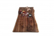 European Walnut Dining Room Table Top Live Edge UV Lacquered (with Resin) 35mm By 820mm By 1540mm TB028 4