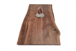 European Walnut Dining Room Table Top Live Edge UV Lacquered (with Resin) 38mm By 830mm By 1740mm TB031 4