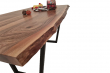 European Walnut Dining Room Table Top Live Edge UV Lacquered (with Resin) 38mm By 850mm By 1780mm TB033 5