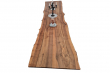 European Walnut Dining Room Table Top Live Edge UV Lacquered (with Resin) 38mm By 880mm By 4080mm TB036 4