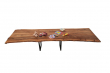 European Walnut Dining Room Table Top Live Edge UV Lacquered (with Resin) 35mm By 750mm By 4040mm TB038 6