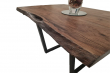 European Walnut Dining Room Table Top Live Edge UV Lacquered (with Resin) 40mm By 820mm By 1090mm TB042 4