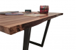 European Walnut Dining Room Table Top Live Edge UV Lacquered (with Resin) 37mm By 770mm By 980mm TB047 4