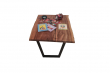 European Walnut Dining Room Table Top Live Edge UV Lacquered (with Resin) 37mm By 770mm By 980mm TB047 5