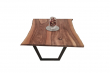 European Walnut Dining Room Table Top Live Edge UV Lacquered (with Resin) 38mm By 870mm By 1000mm TB048 5