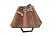 European Walnut Dining Room Table Top Live Edge UV Lacquered (with Resin) 30mm By 840mm By 1080mm TB049 5