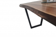 European Walnut Dining Room Table Top Live Edge UV Lacquered (with Resin) 35mm By 800mm By 1080mm TB053 5