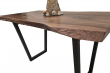 European Walnut Dining Room Table Top LiVe Edge UV Lacquered (with Resin) 37mm By 760mm By 1350mm TB054 4