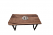 European Walnut Dining Room Table Top LiVe Edge UV Lacquered (with Resin) 40mm By 680mm By 1100mm TB055 4