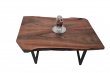 European Walnut Dining Room Table Top Live Edge UV Lacquered (with Resin) 38mm By 900mm By 1320mm TB060 5