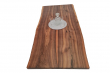 European Walnut Dining Room Table Top LiVe Edge UV Lacquered (with Resin) 38mm By 910mm By 1970mm TB063 5