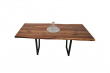 European Walnut Dining Room Table Top LiVe Edge UV Lacquered (with Resin) 38mm By 910mm By 1970mm TB063 3