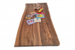 European Walnut Dining Room Table Top Live Edge UV Lacquered (with Resin) 37mm By 870mm By 1940mm TB067 4