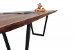 European Walnut Dining Room Table Top Live Edge UV Lacquered (with Resin) 37mm By 870mm By 1940mm TB067 5