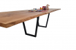 European Walnut Dining Room Table Top LiVe Edge UV Lacquered (with Resin) 38mm By 800mm By 1980mm TB068 4