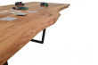 European Oak Dining Room Table Top Live Edge UV Lacquered (with Resin) 35mm By 1060mm By 2930mm TB082 3