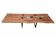European Oak Dining Room Table Top Live Edge UV Lacquered (with Resin) 35mm By 1060mm By 2930mm TB082 2