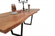 European Oak Dining Room Table Top Live Edge UV Lacquered (with Resin) 35mm By 1050mm By 2540mm TB087 3