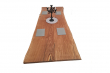 European Oak Dining Room Table Top Live Edge UV Lacquered (with Resin) 43mm By 1000mm By 2540mm TB088 3