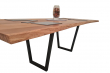 European Oak Dining Room Table Top LiVe Edge UV Lacquered (with Resin) 40mm By 1020mm By 2250mm TB090 2