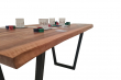European Walnut Dining Room Table Top Live Edge UV Lacquered (with Resin) 35mm By 840mm By 1470mm TB095 4