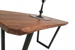 European Walnut Dining Room Table Top Live Edge UV Lacquered (with Resin) 35mm By 810mm By 1460mm TB096 4