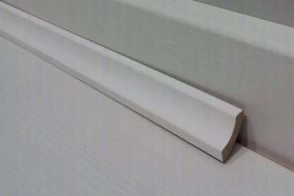 White MDF Scotia Beading 16mm by 16mm by 2400mm AC6047 2