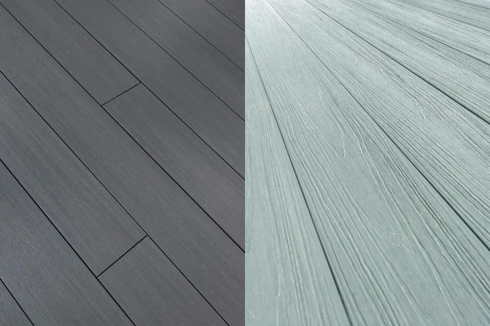 Supremo WPC Double Face Composite Decking Boards Bazelet & Mouse Grey 23mm By 135mm By 2400mm DC027-2400 1