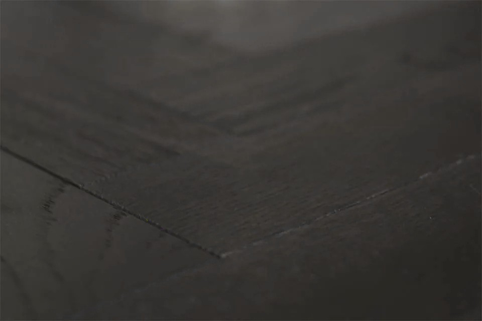 Natural Engineered Flooring Oak Herringbone Jet Black Brushed UV Oiled 15/4mm By 125mm By 600mm FL3988 1