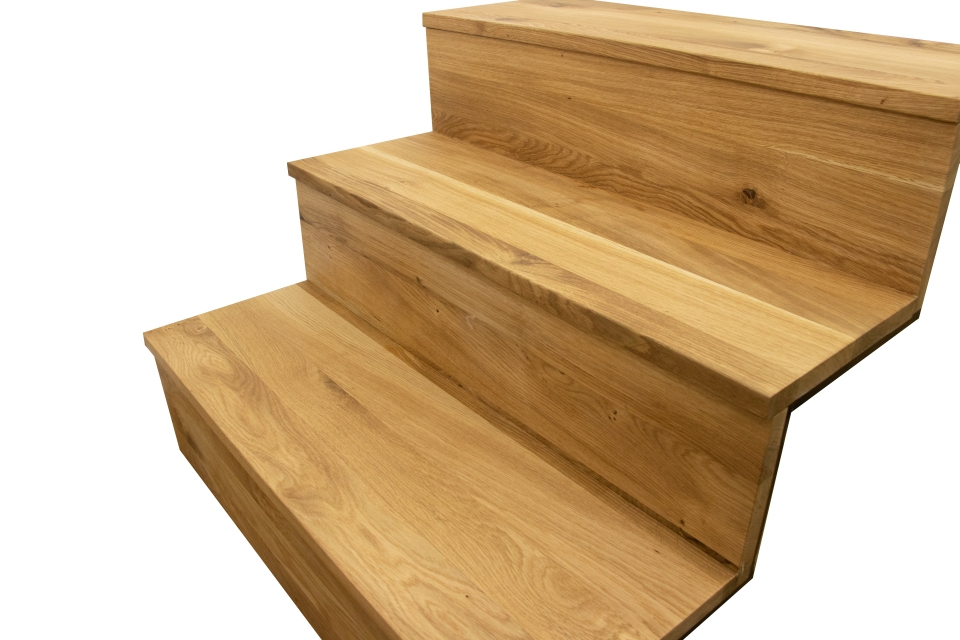 Oak Solid Full Stave Step Unfinished 20mm By 1000mm By 240-1200mm ACS263 1