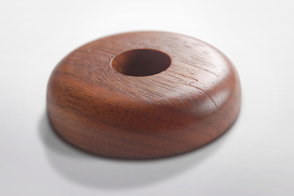 Pair of Walnut Pipe Covers 15mm AC291 1