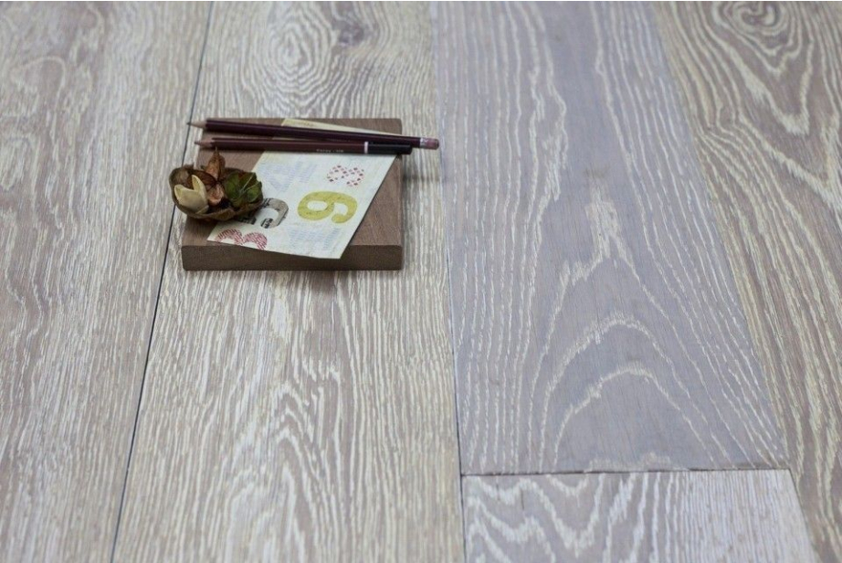 Natural Solid Flooring Oak Brushed UV White Medium 20mm By 140mm By 300-1200mm FL2062 1